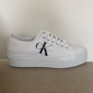 Calvin Klein platform sneakers. Never been worn.